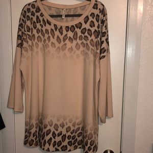 Now N Forever 3/4 Sleeve Top 2XL